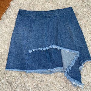 BlankNYC Asymmetrical Denim Skirt